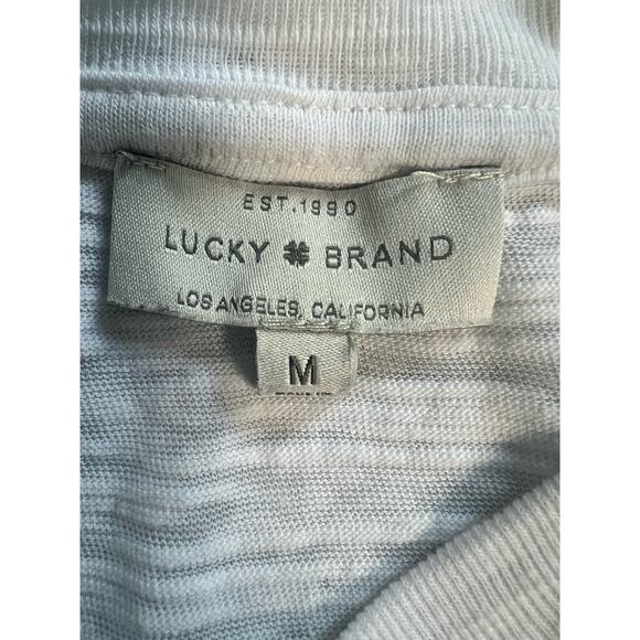 Lucky Brand White Tank Shirt Size Medium - Picture 8 of 9
